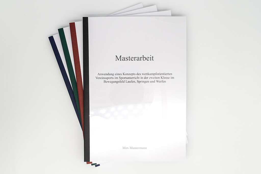 Hausarbeiten Softcover: Kombi Draufsicht