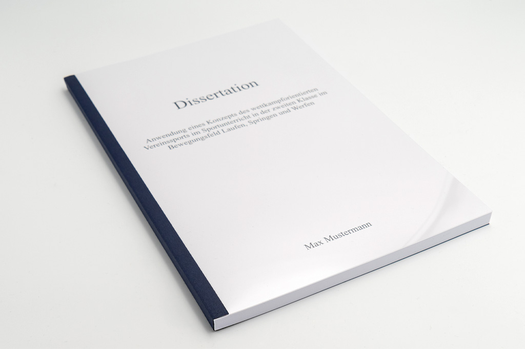 Hausarbeiten Softcover: blau